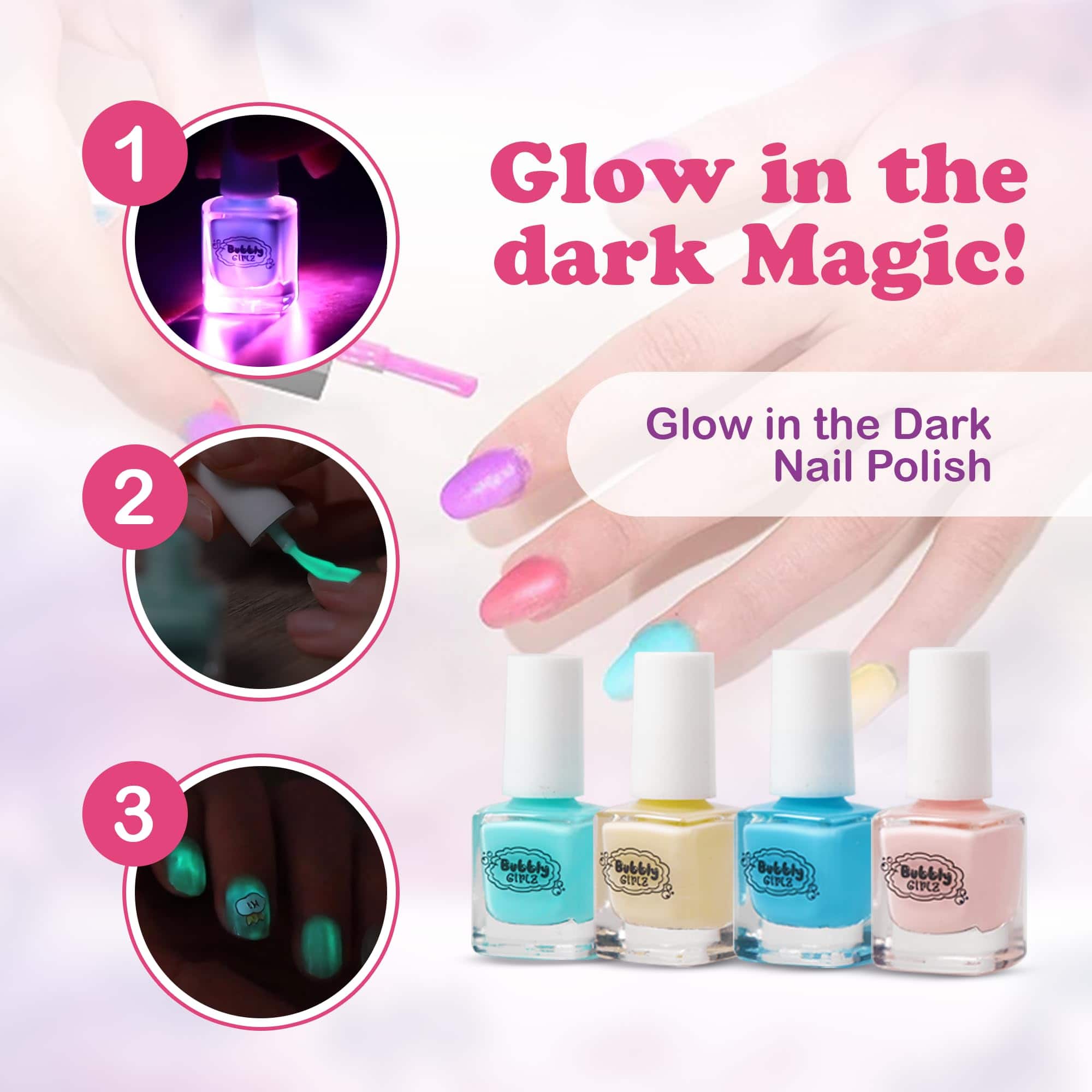Kit de Spa para Niñas Brillan en la Oscuridad - Set de 42 - Imagen 3