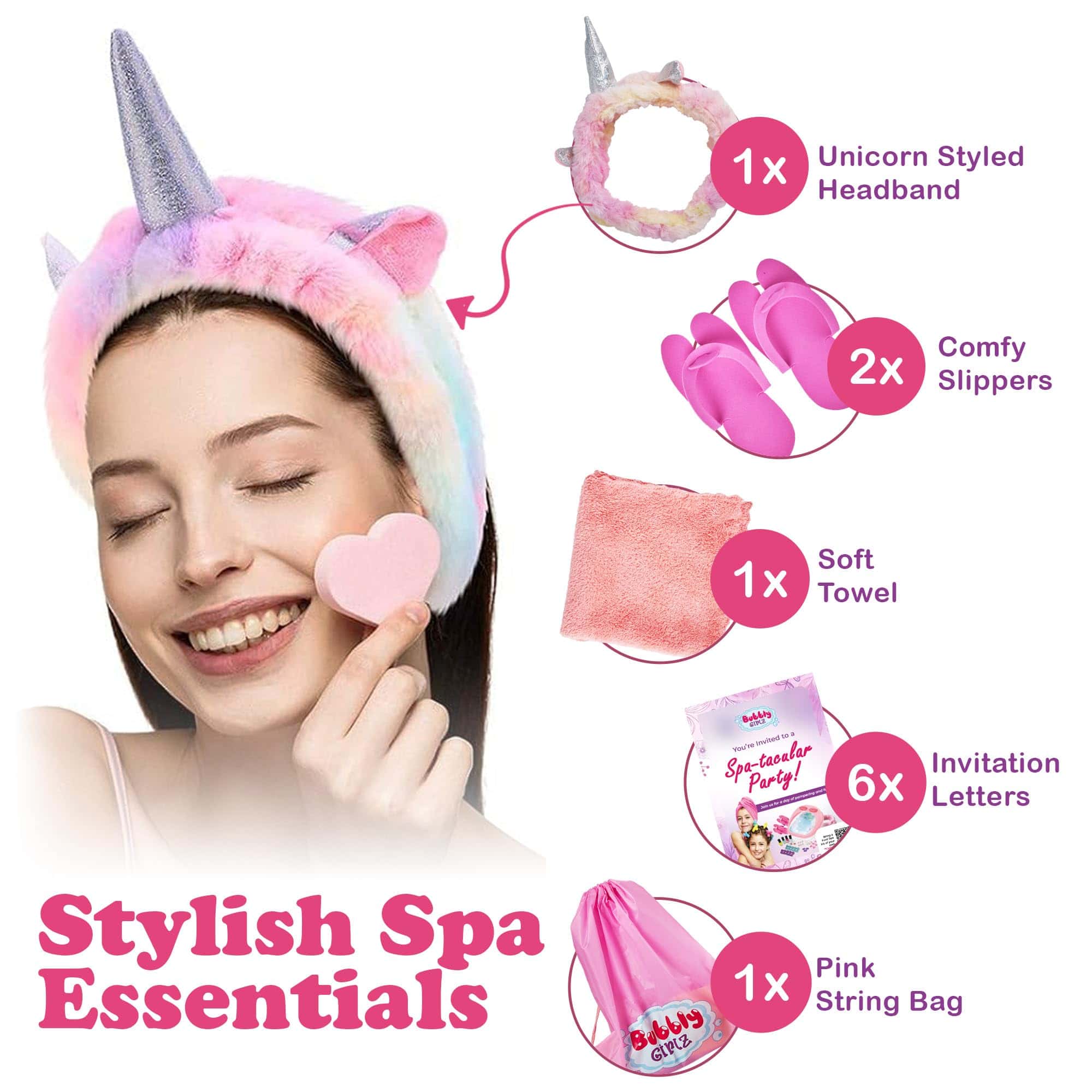 Kit de Spa para Niñas Brillan en la Oscuridad - Set de 42 - Imagen 7