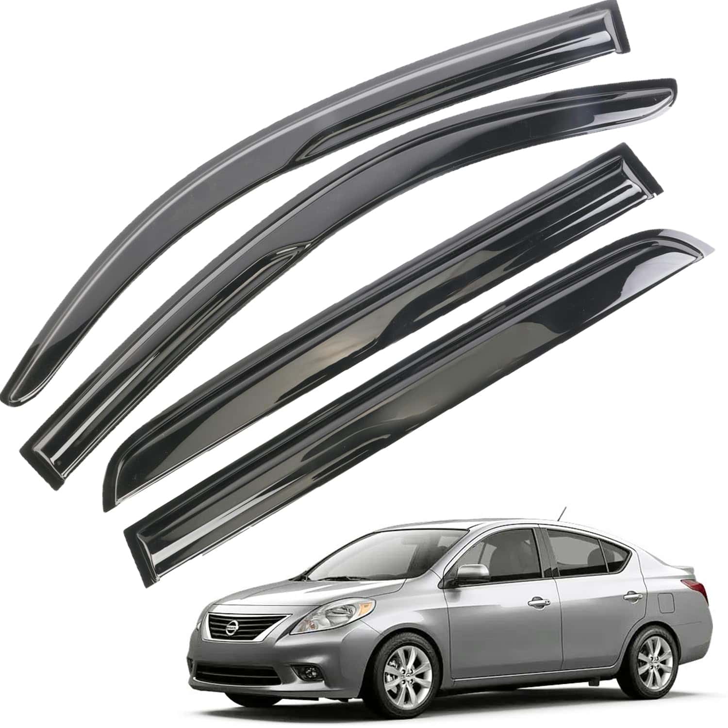 Deflectores de lluvia de viseras de ventanilla ECNEREFERR - Imagen 3