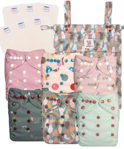 Pañales de Tela Precious Pompis 6 Pack, 6 Insertos de Fibra