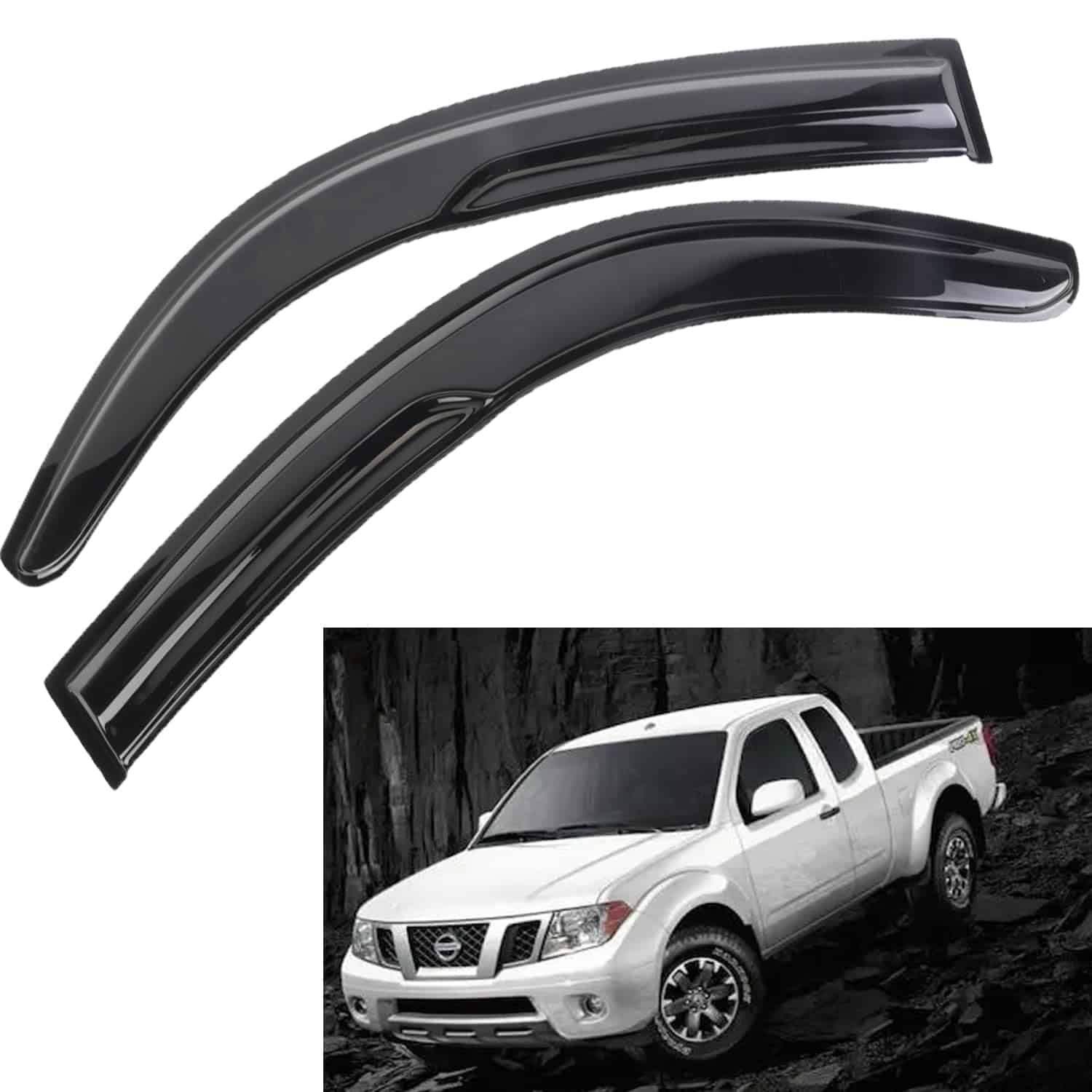 ECNEREFERR Visores de Ventana para Lluvia Deflector 92436