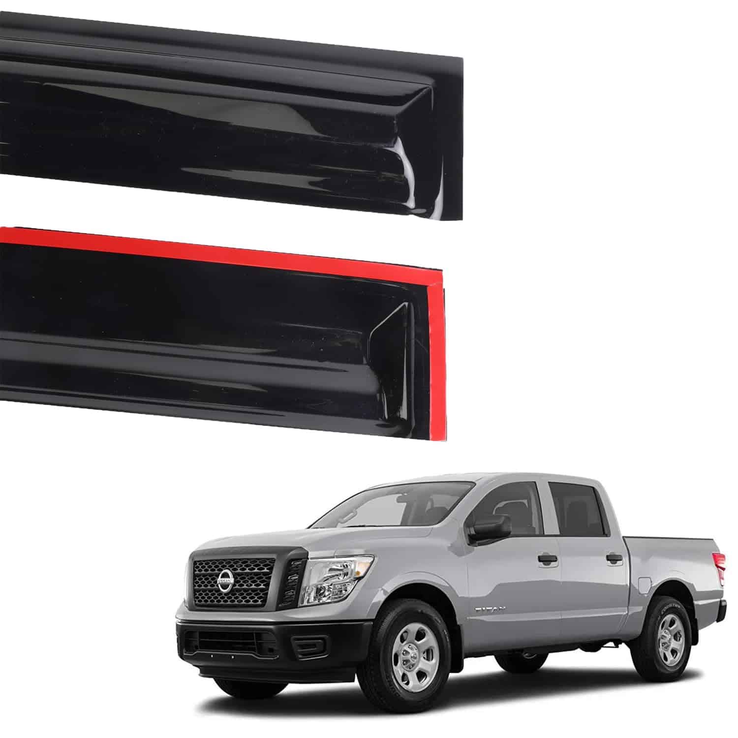 ECNEREFERR Visores de Ventana para Lluvia Deflector 92436 - Imagen 5