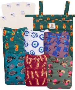 Pañales de tela de bolsillo Precious Pompis 6 Pack, 6
