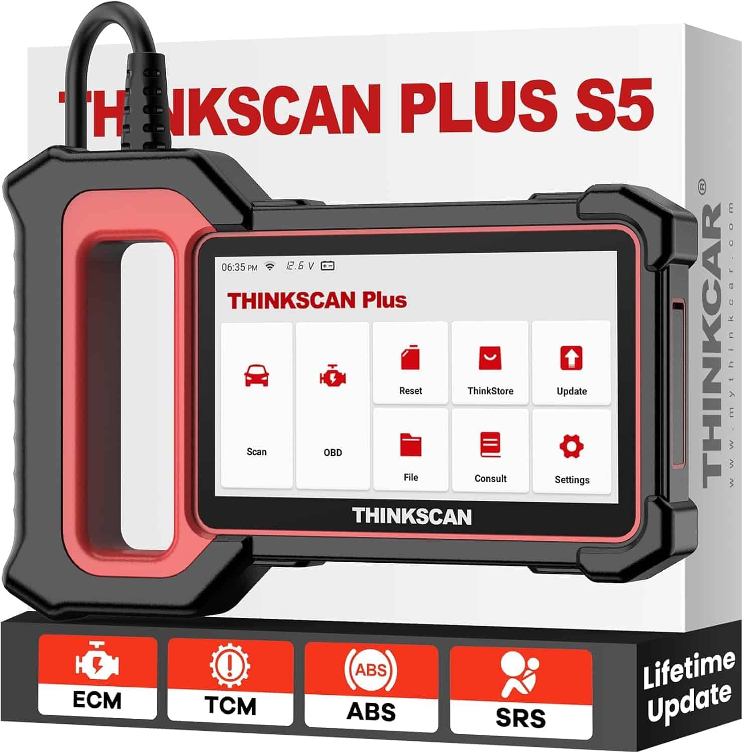 THINKCAR Escáner OBD2, ThinkScan Plus S5 Sistema de