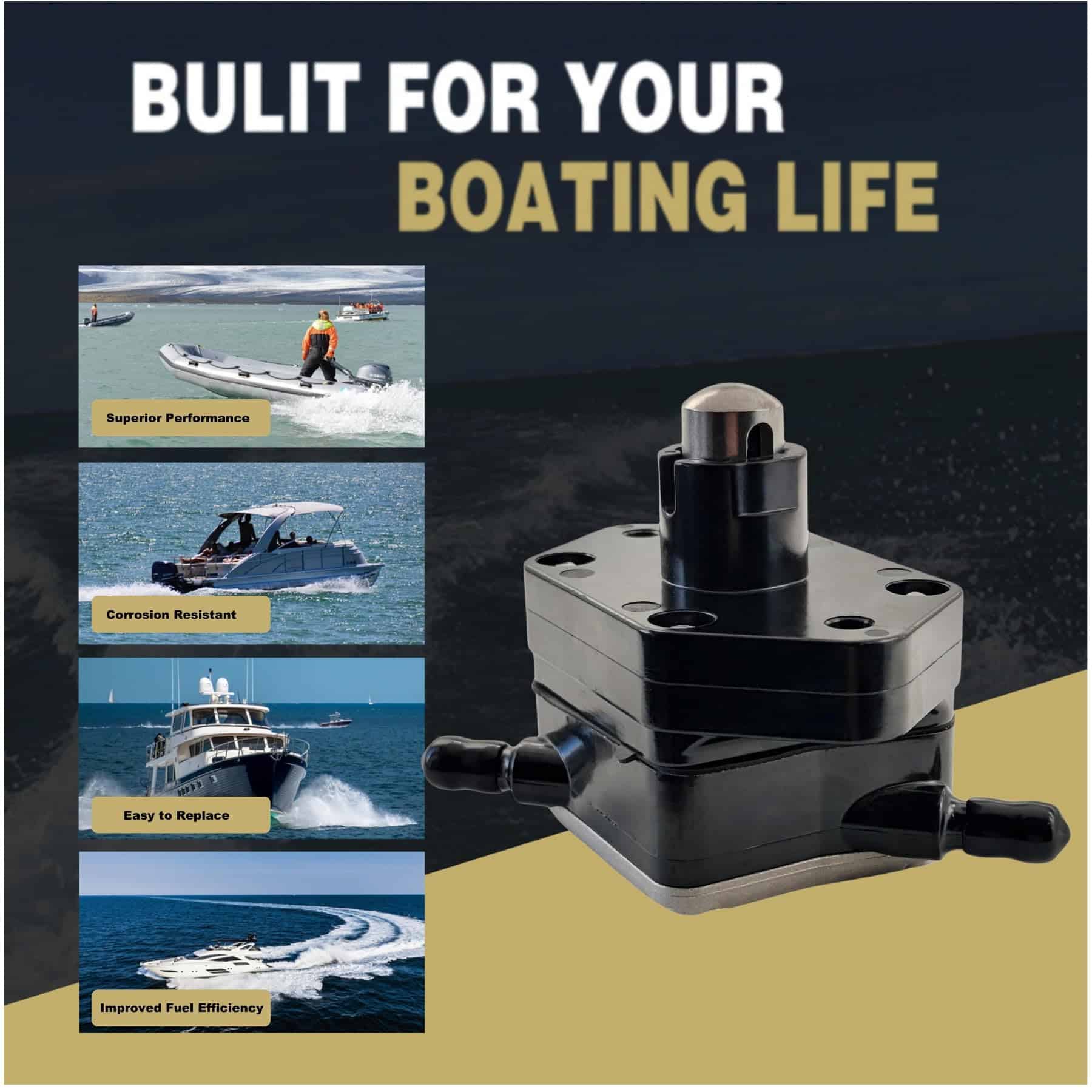 JLM MARINE 6C524410 Bomba de Combustible para Motores Fuera - Imagen 5