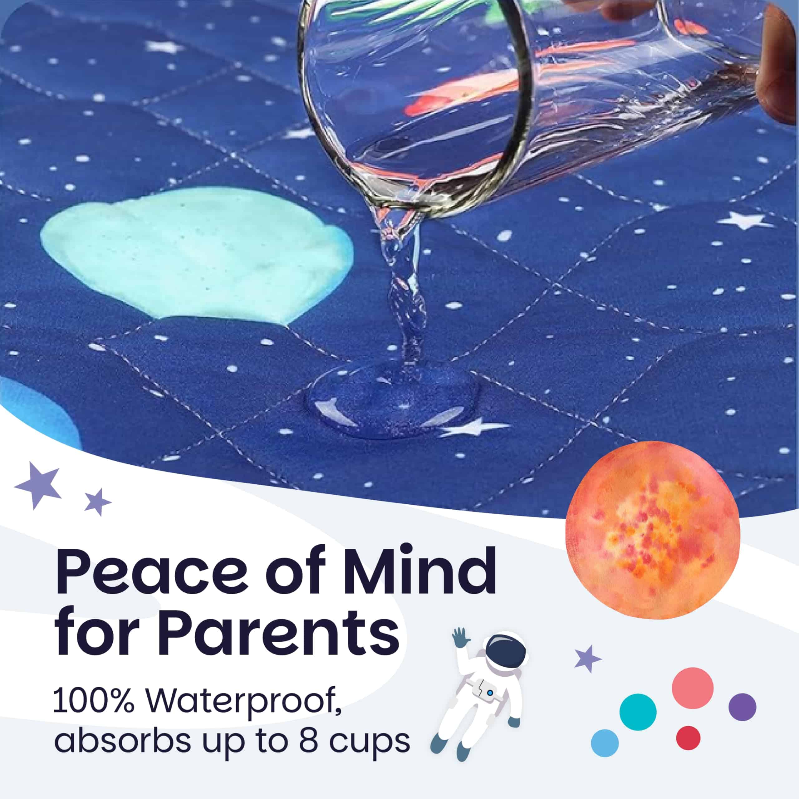 2X Protector de Cama Impermeable para Entrenamiento para ir - Imagen 4