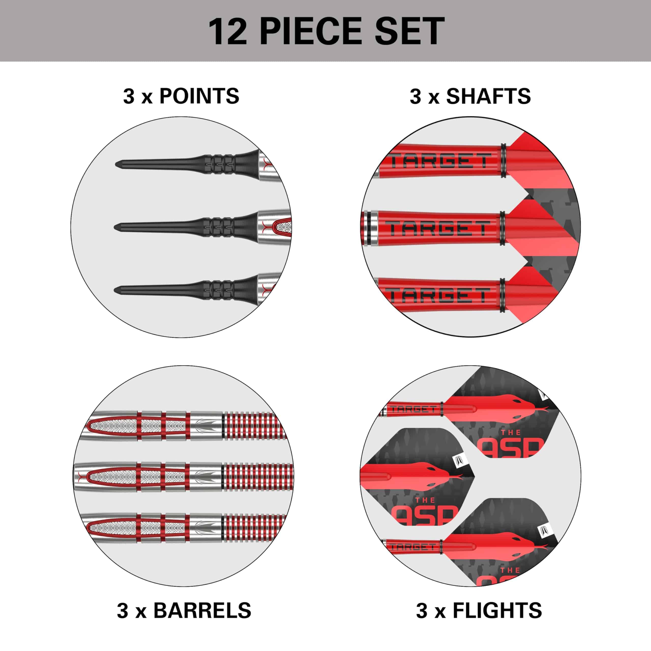 Juego de Dardos de Punta Suave Target Darts Nathan Aspinall - Imagen 6