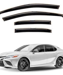 Deflectores de Ventana Tintados en Negro Canalizados en el