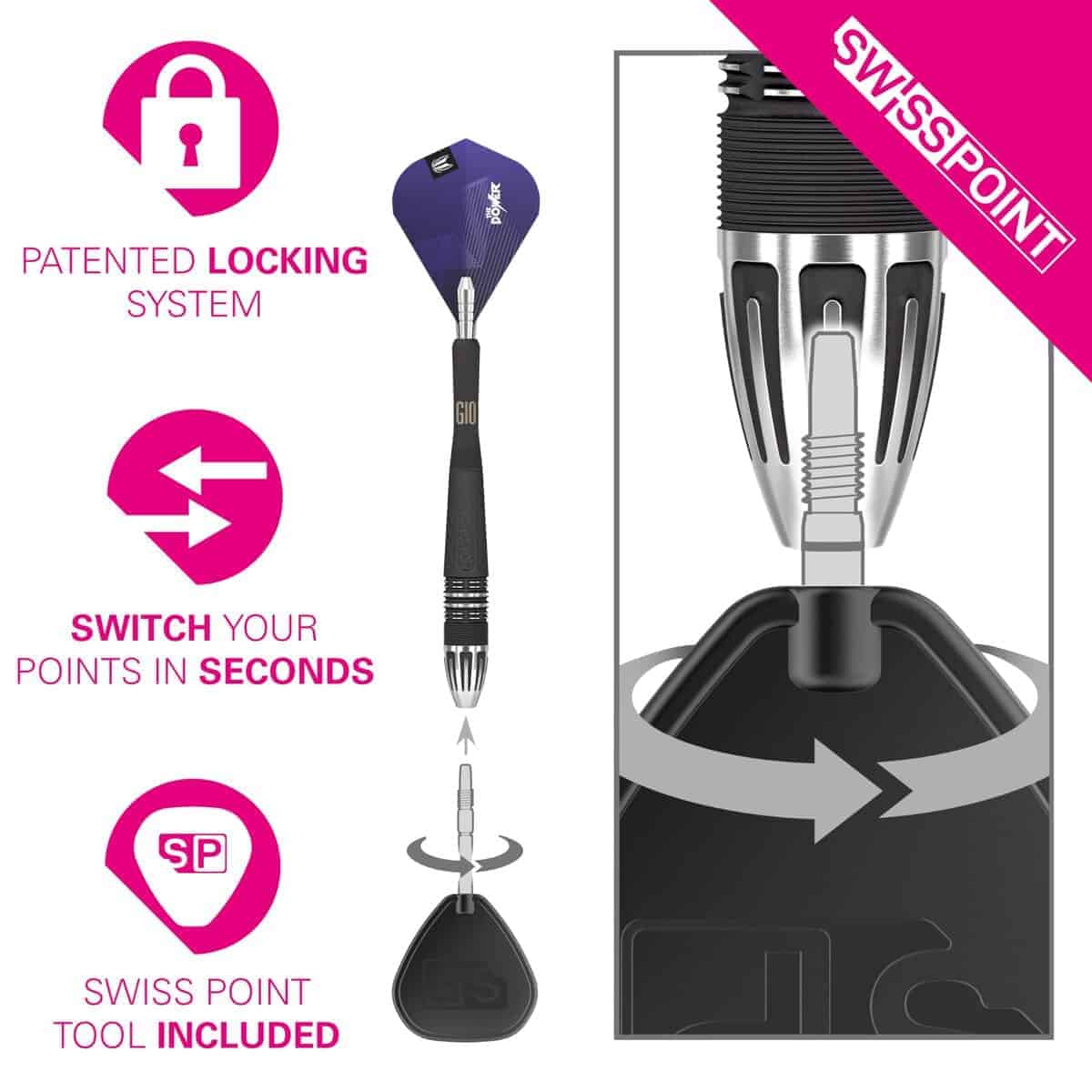 TARGET Dardos Phil Taylor Power 9-Five Gen 10 26G 95% - Imagen 5