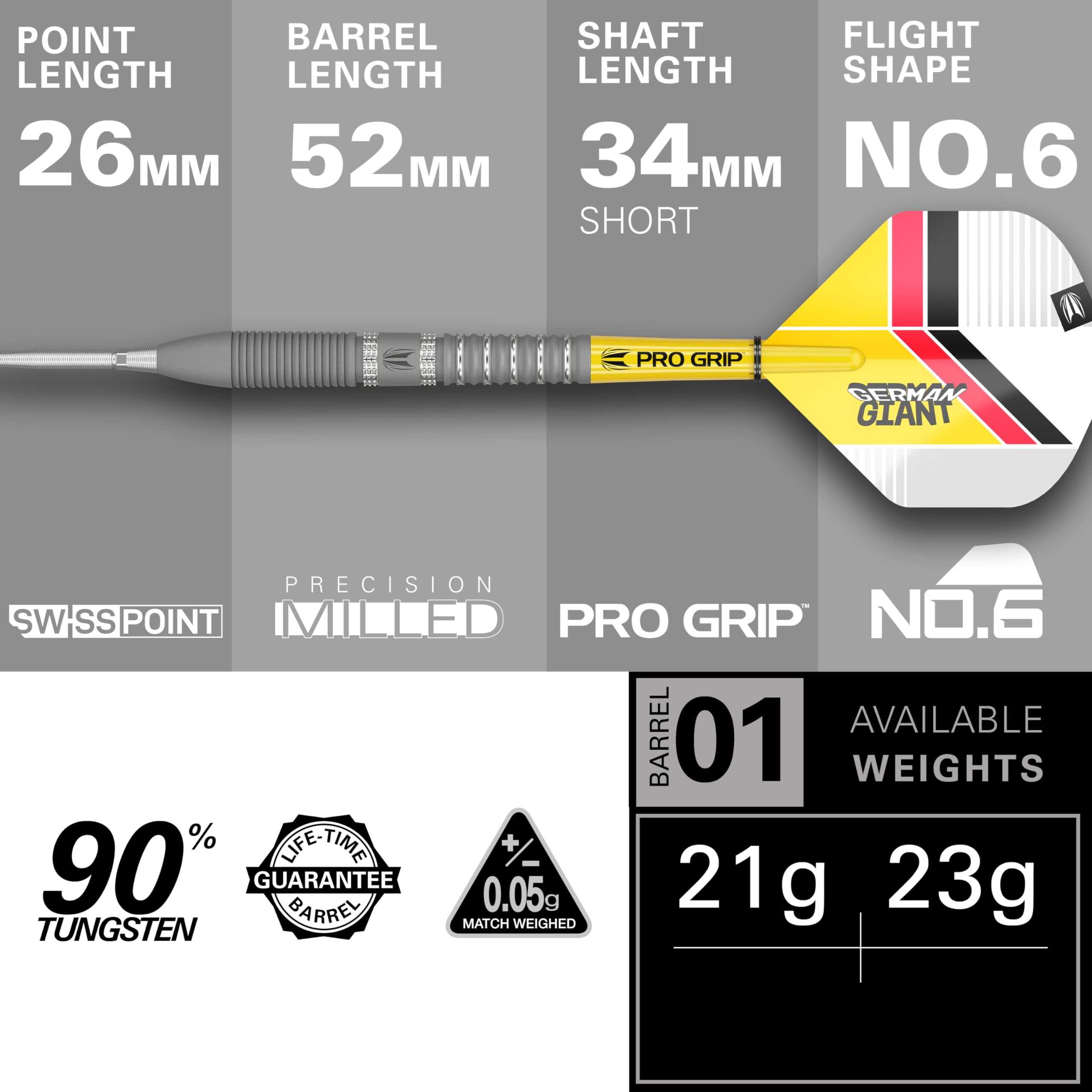Set de Dardos Target Gabriel Clemens Gen 2 23G 90% - Imagen 4