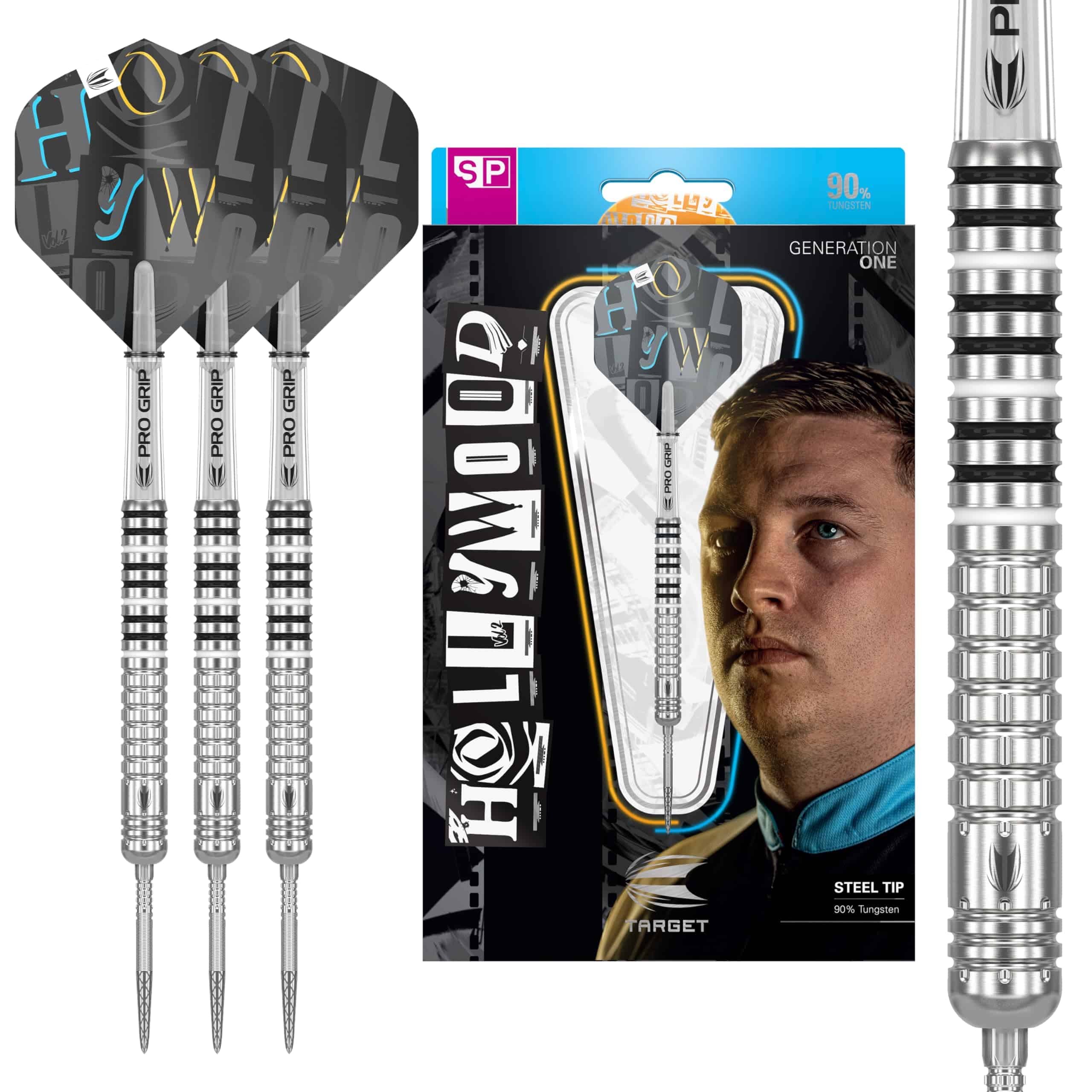 Set de Dardos Target Chris Dobey G1 22G de Punta de Acero