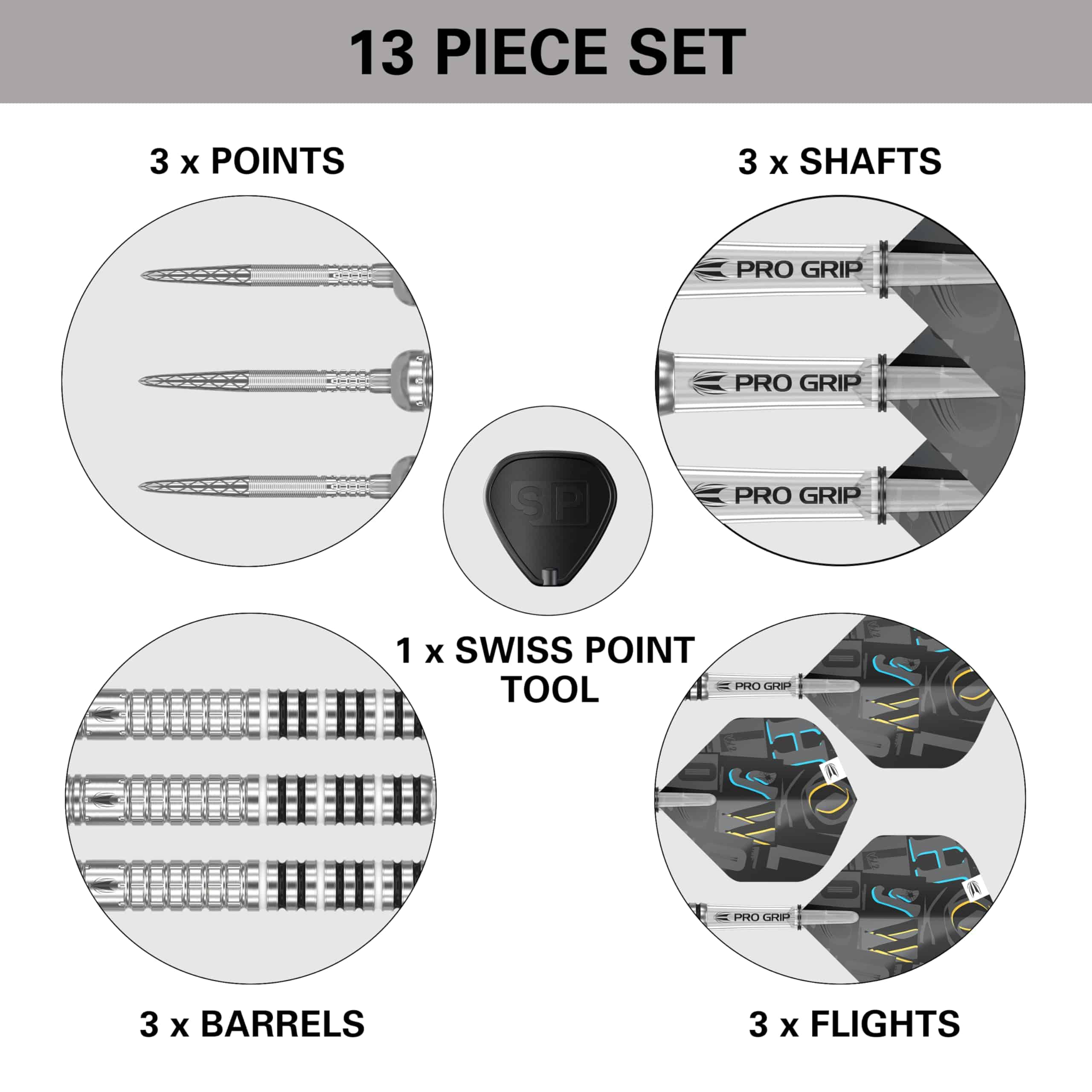 Set de Dardos Target Chris Dobey G1 22G de Punta de Acero - Imagen 6