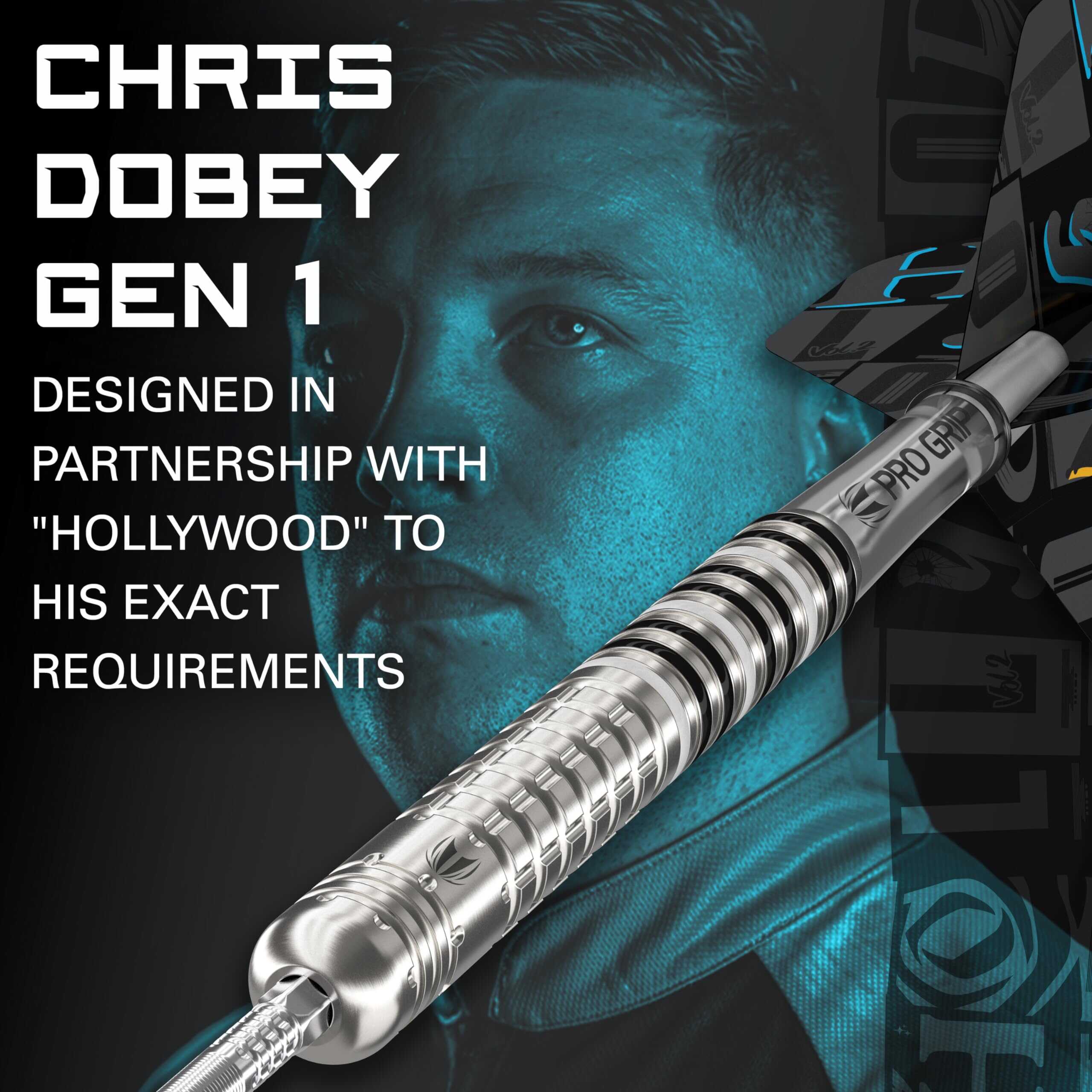 Set de Dardos Target Chris Dobey G1 22G de Punta de Acero - Imagen 3