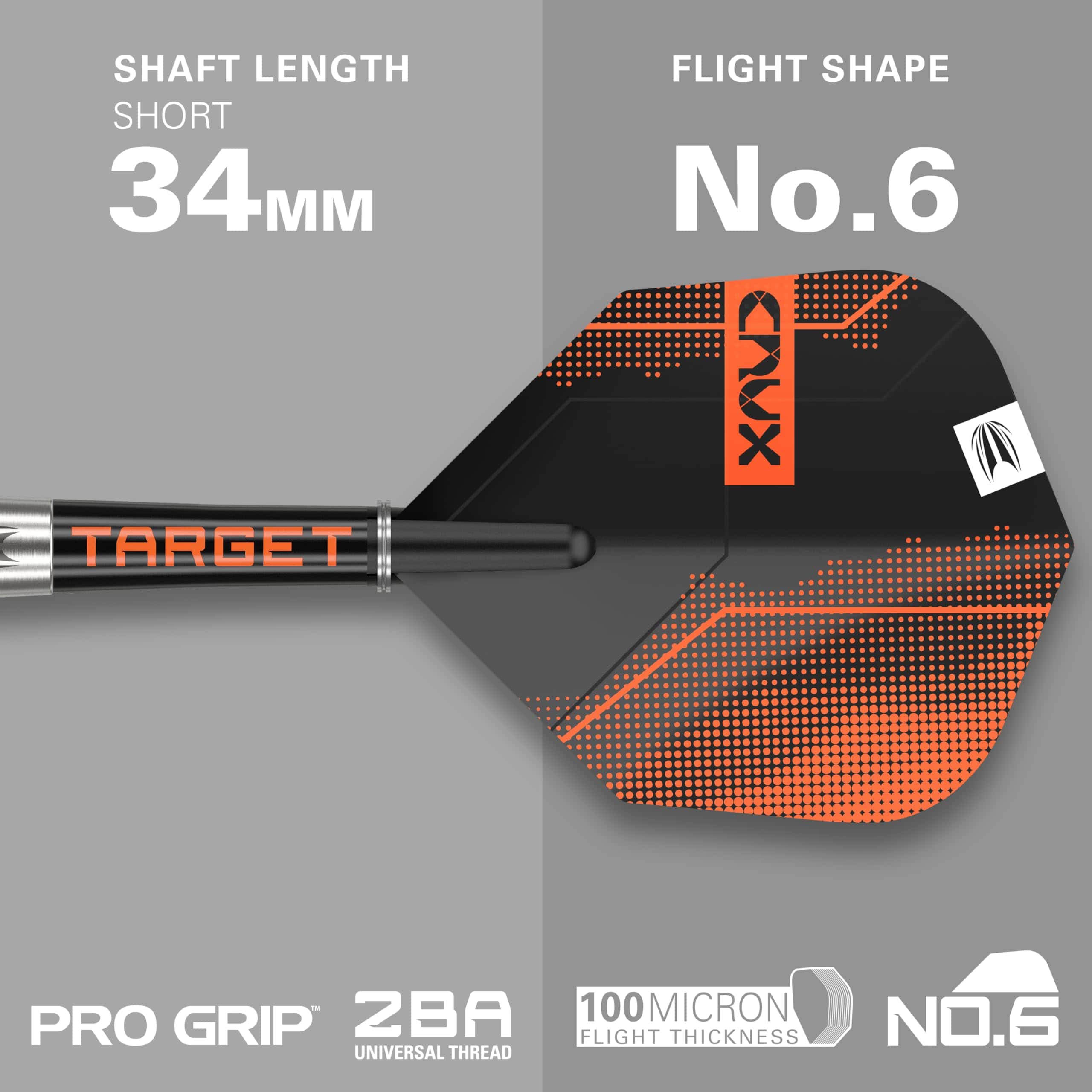Juego de Dardos Target Crux 02 21G 90% Tungsteno con Punta - Imagen 4