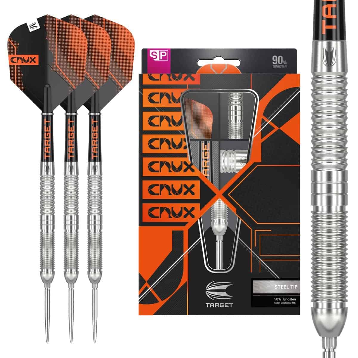 Target Darts Crux 01 22G 90% Tungsten Swiss Point Set de
