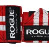 Rogue Fitness Wrist Wraps Rojo/Blanco (Rojo, 12")
