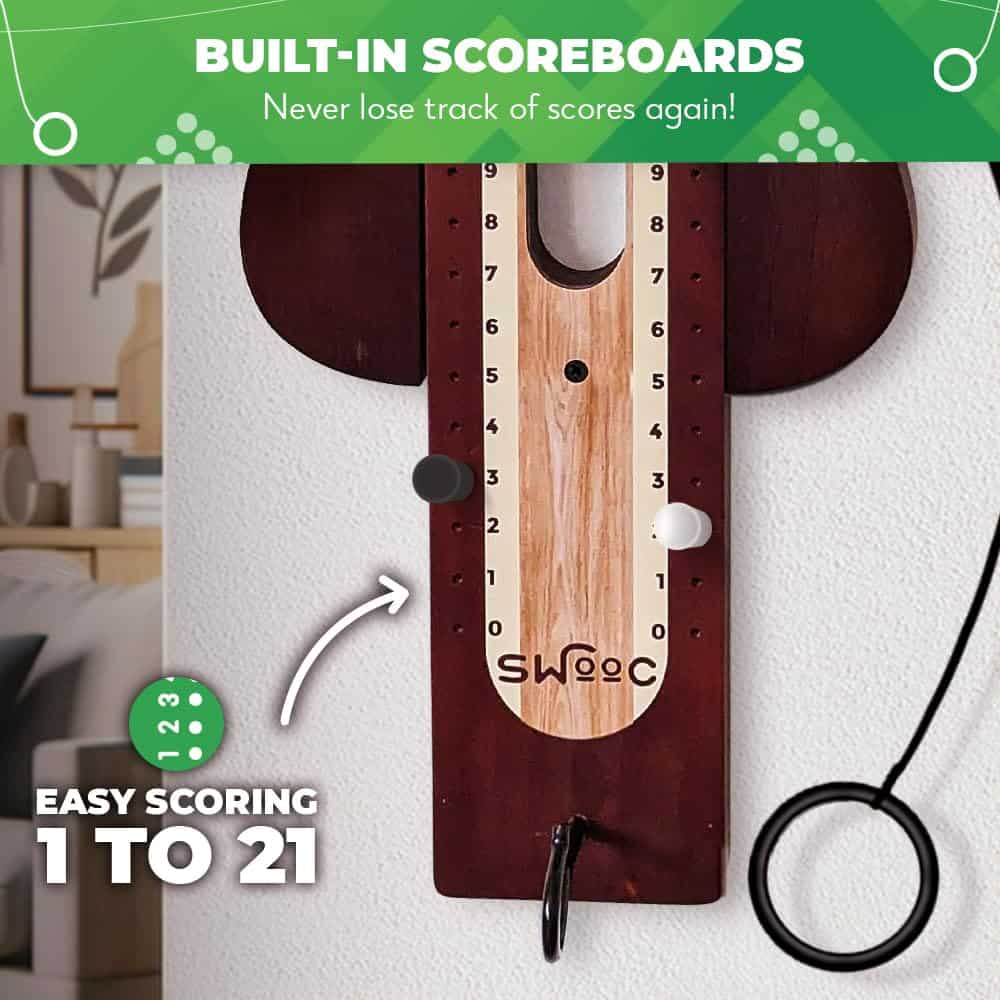 SWOOC Games - Juego de Gancho y Anillo - Decoración de - Imagen 7