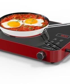 Placa Eléctrica Portátil 1800W, Cocina Eléctrica de un Solo