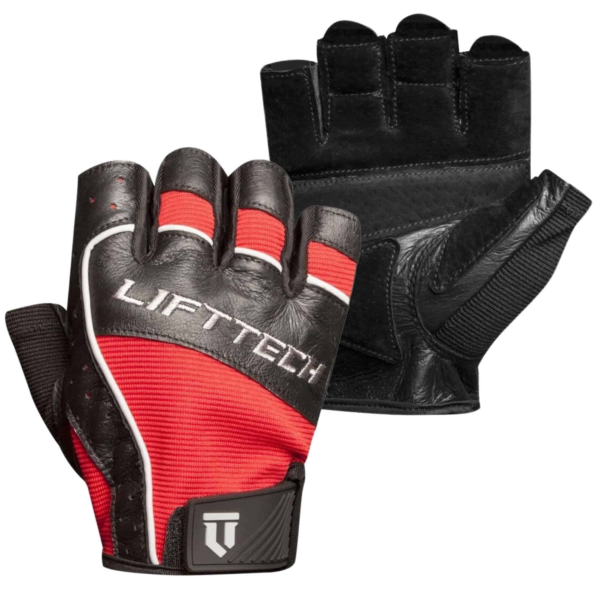 Guantes de Levantamiento de Pesas para -Rojo y Negro