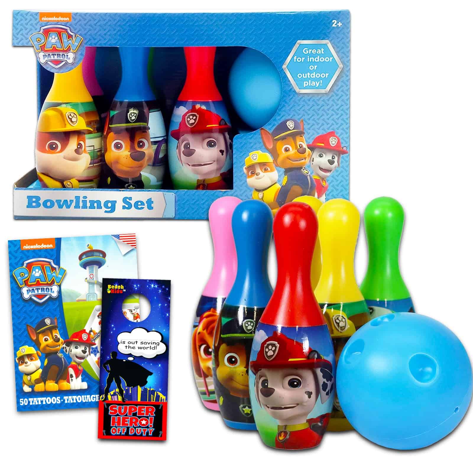 Juegos de Paw Patrol para Niños - Set de Bolos de 4 Piezas