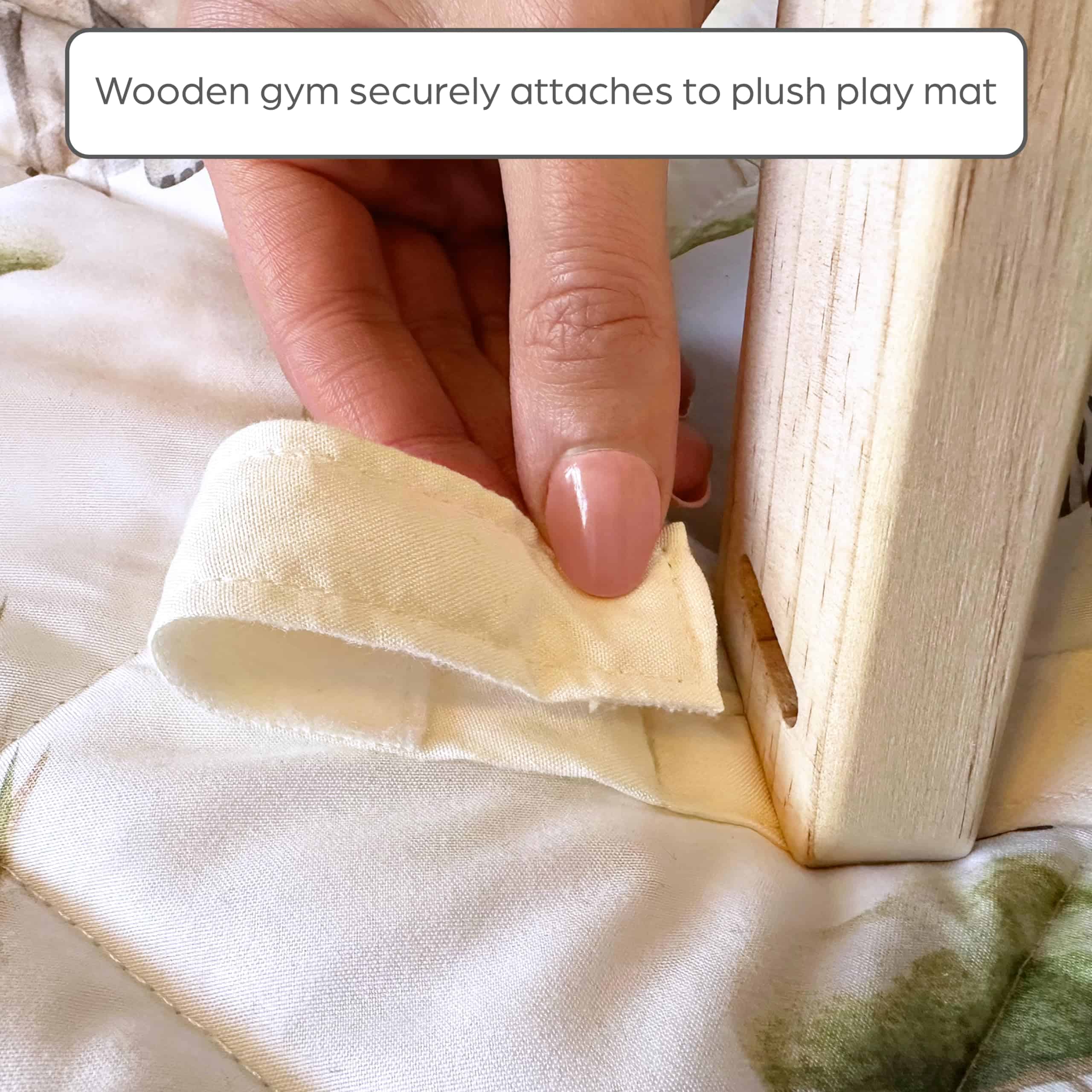Gimnasio de Madera Premium para Bebés con Tapete Lavable | - Imagen 5