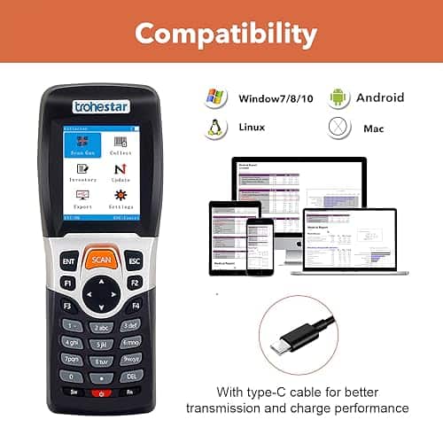 Escáner de Códigos de Barras Inalámbrico - -Azul - Imagen 5