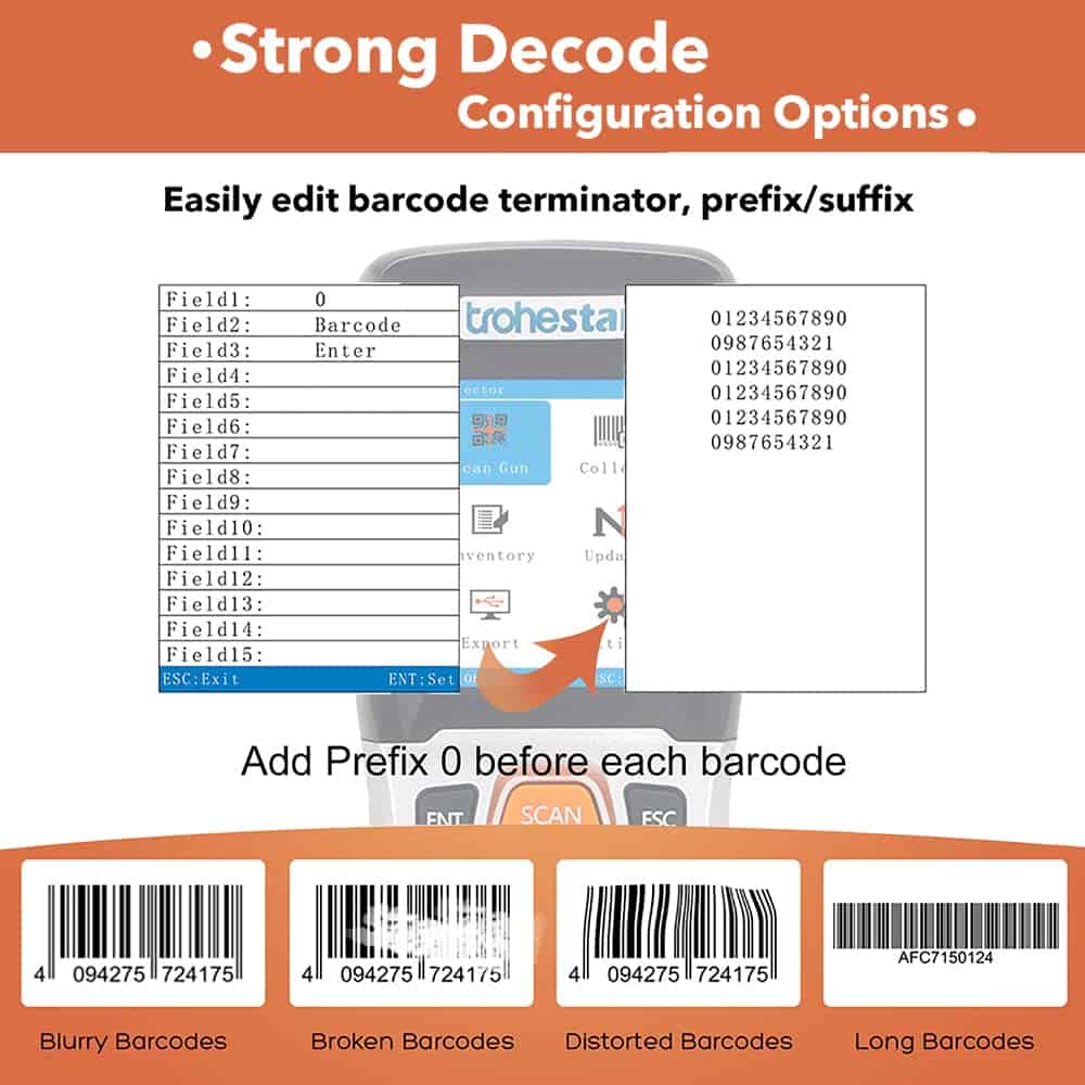 Escáner de códigos de barras inalámbrico - -Azul - Imagen 6