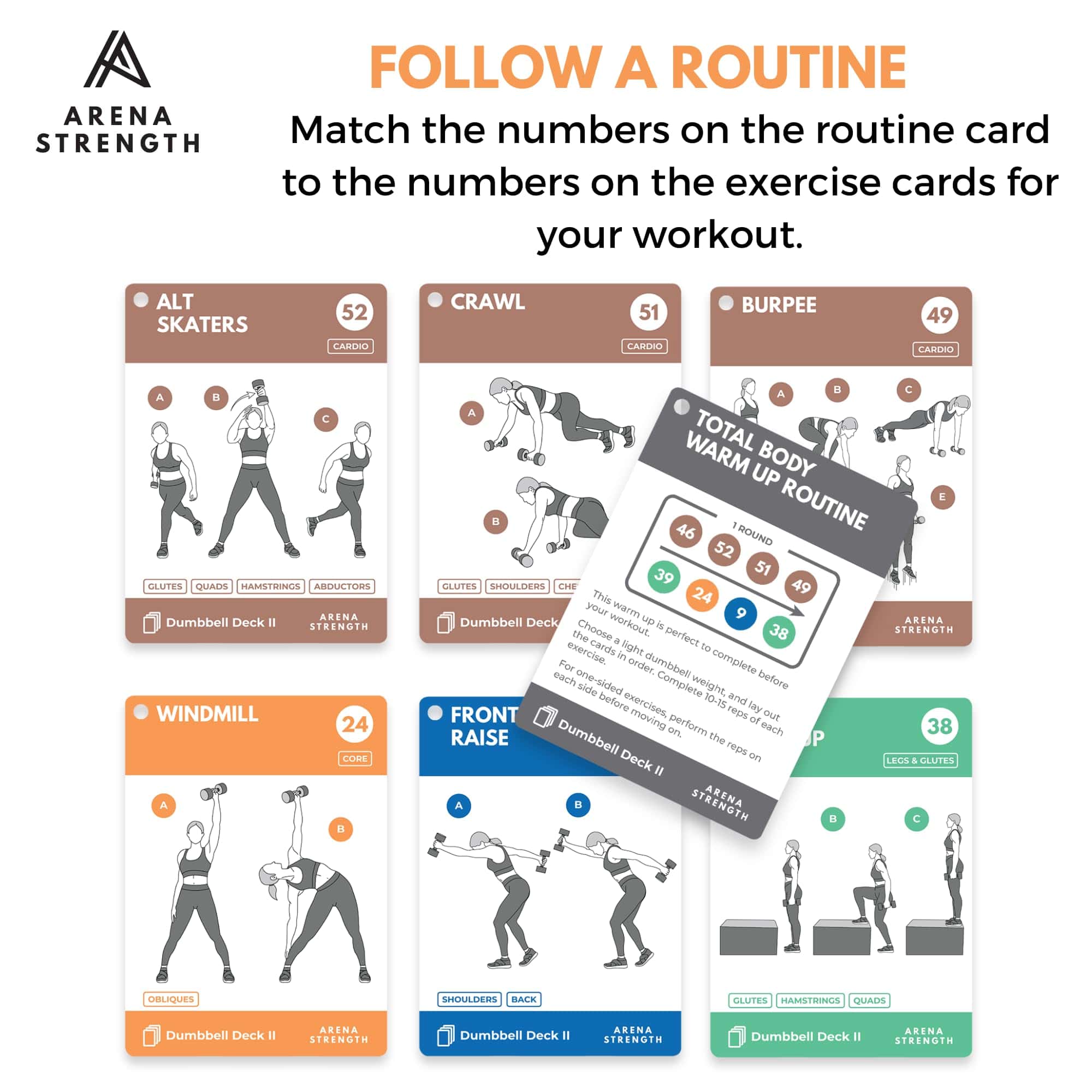 Baraja de ejercicios con pesas para entrenamientos de - Imagen 8