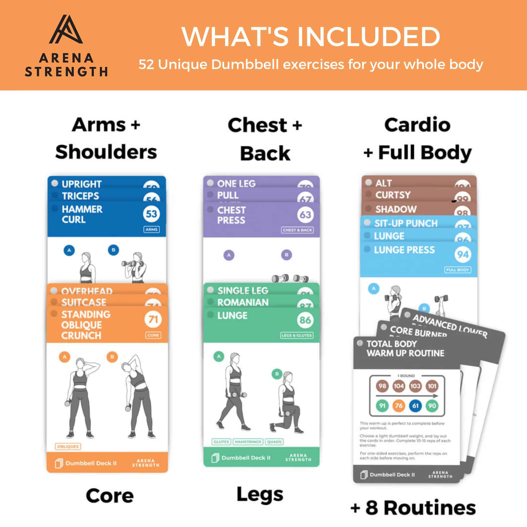 Baraja de ejercicios con pesas para entrenamientos de - Imagen 3
