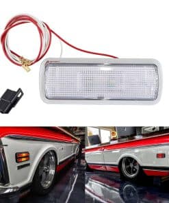 Lámpara interior cromada de cúpula interior con lente clara