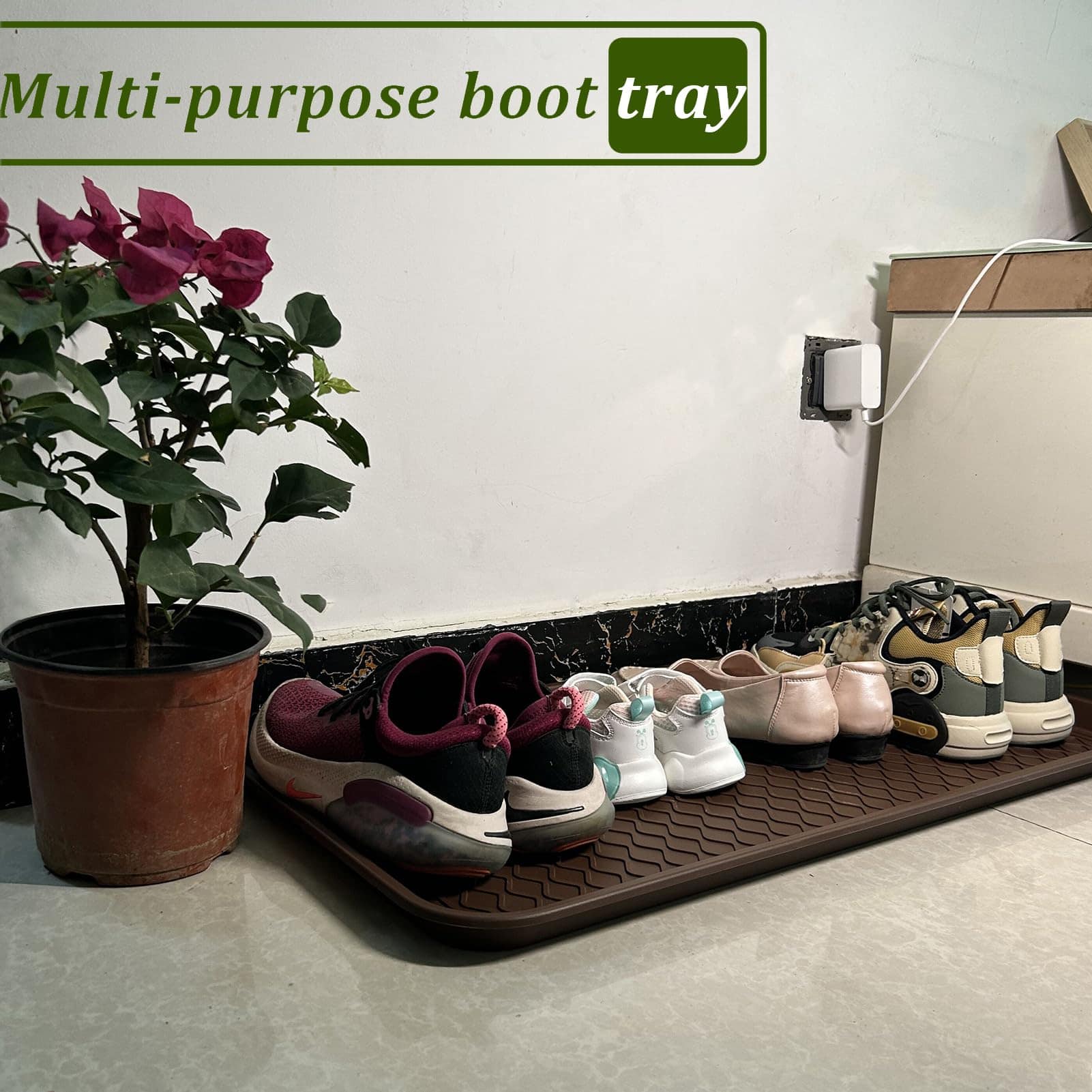 Juego de 2 Bandejas Grandes Multifuncionales para Botas - Imagen 3