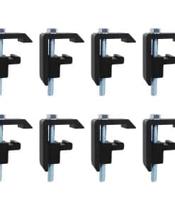 Abrazaderas de cama de camión QYMOPAY - 8PCS Negras para