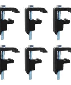 QYMOPAY Abrazaderas para Cama de Camión - 6PCS Negro para