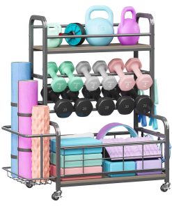 Rack de Pesas Homeiju, Estante de Pesas para Gimnasio en