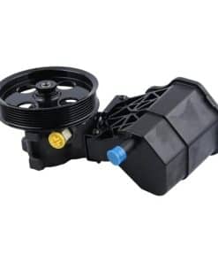 Bomba de dirección asistida con polea y depósito para