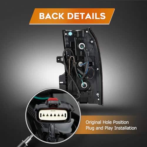 Ensamblaje de luz trasera LBRST para -Carcasa Roja Lente Cla - Imagen 5