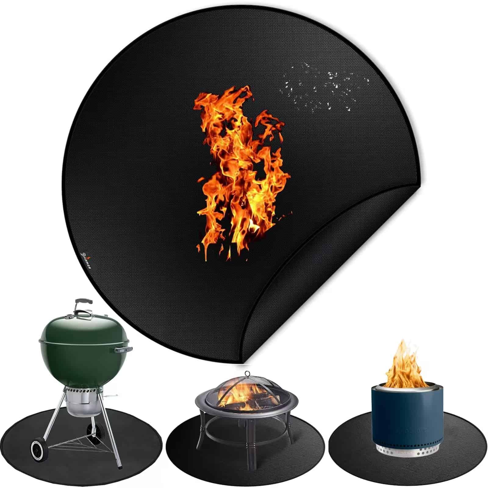 Tapete de fuego de 40" para Solo Stove Bonfire, tapete a