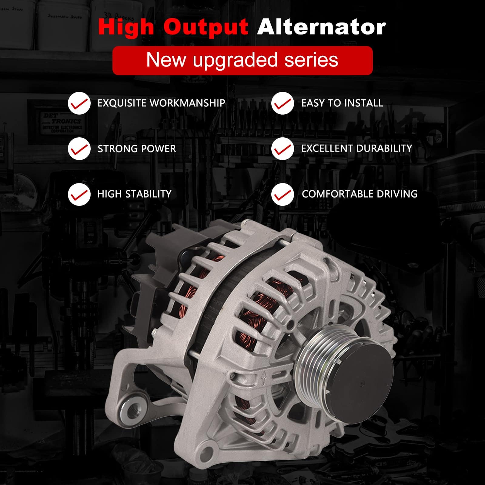 Alternador TOPAZ 12V 130A 6-Ranura para Chevrolet Cruze - Imagen 3