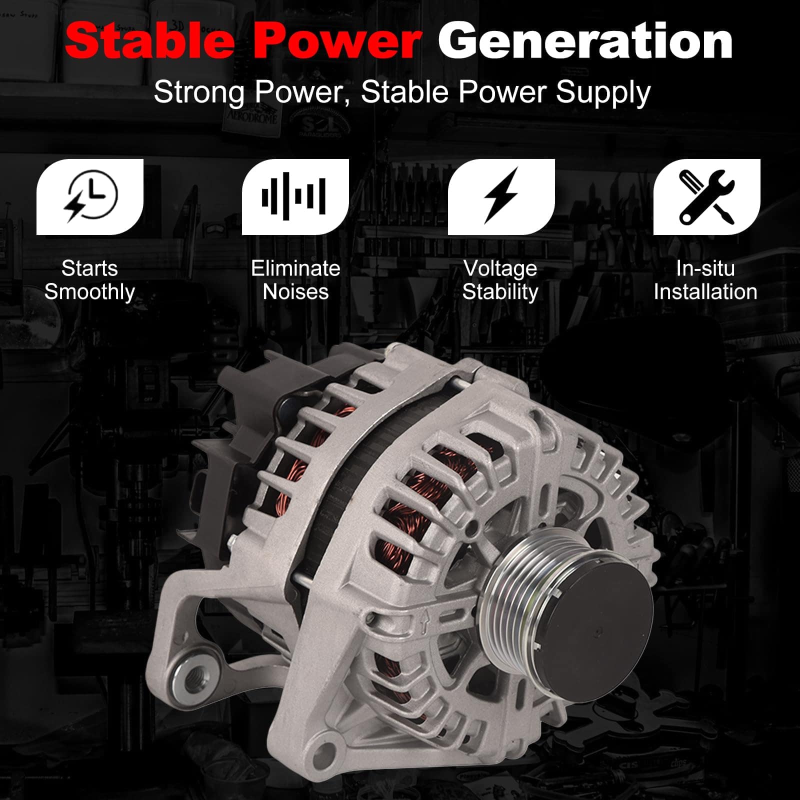 Alternador TOPAZ 12V 130A 6-Ranura para Chevrolet Cruze - Imagen 5