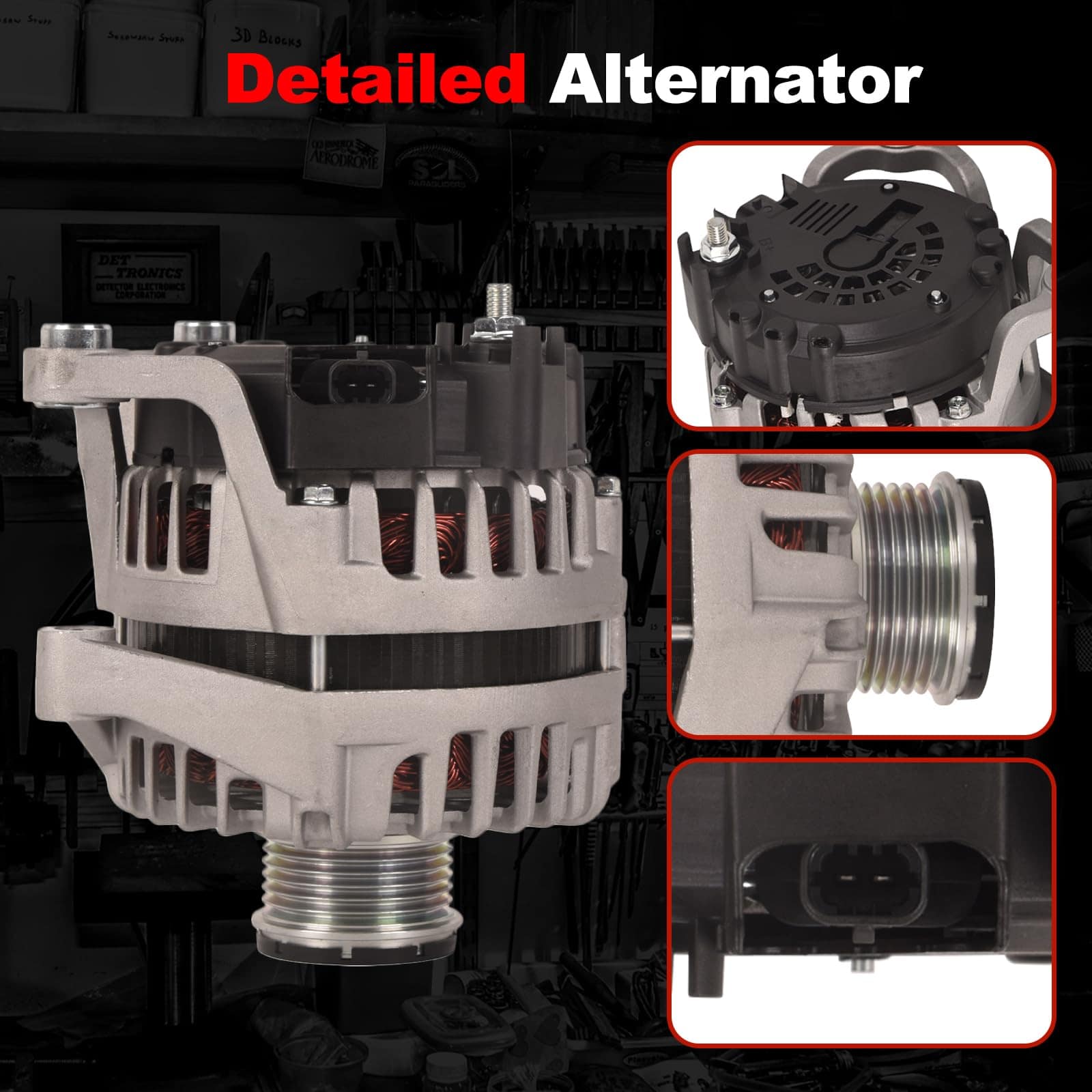 Alternador TOPAZ 12V 130A 6-Ranura para Chevrolet Cruze - Imagen 4