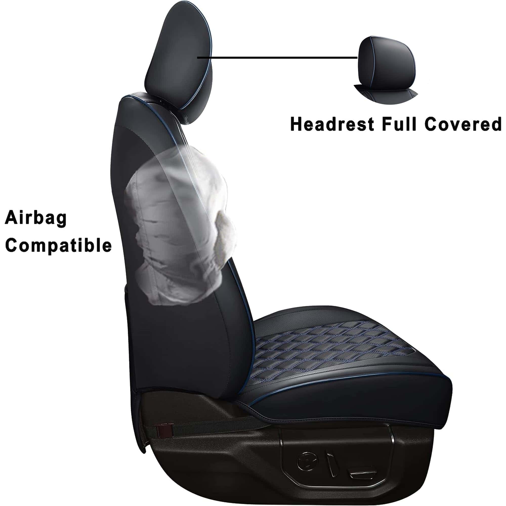 Funda de asiento delantero Ford F150 Huidasource, Cobertura - Imagen 5