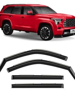 Voron Glass Deflectores de lluvia extra -Negro