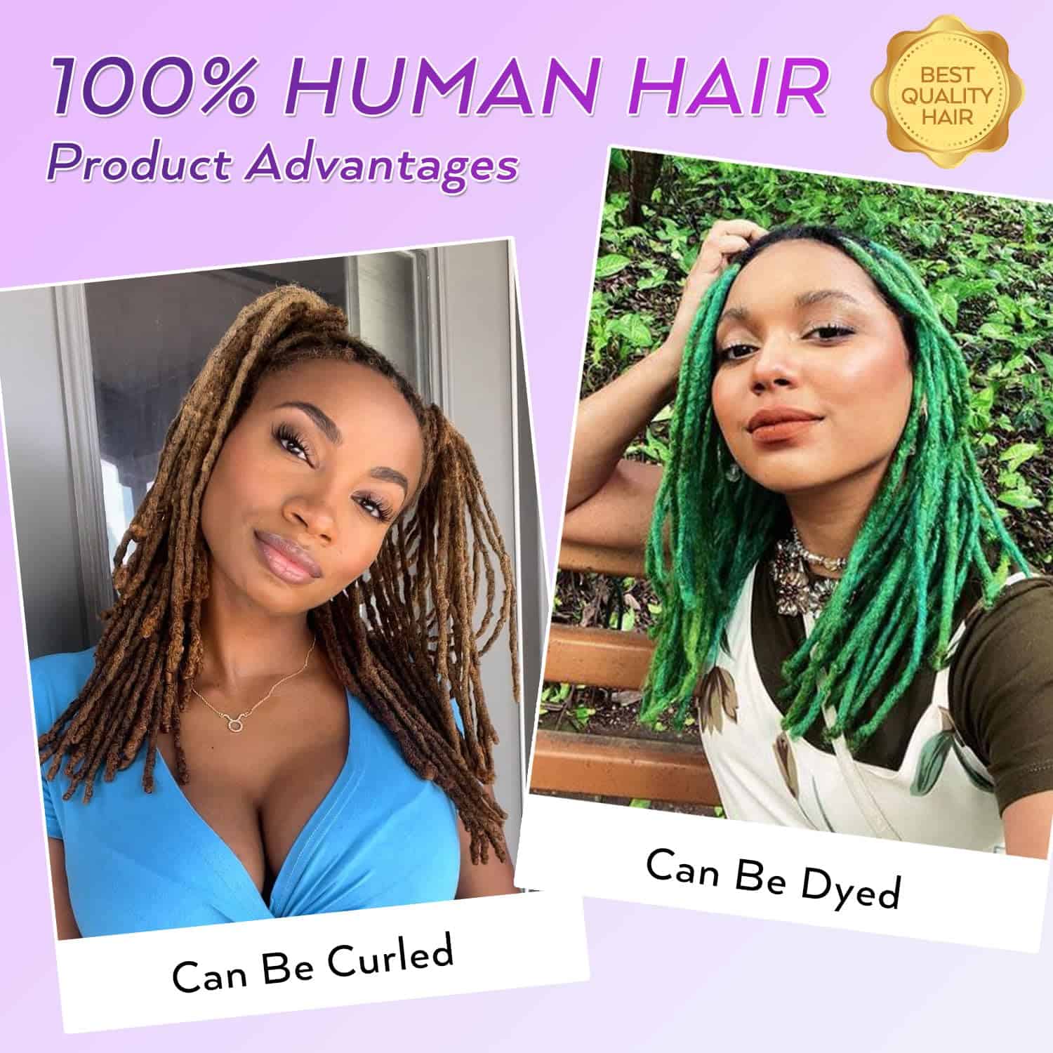 Extensiones de Dreadlocks de 8 pulgadas Extensiones de Locs - Imagen 6