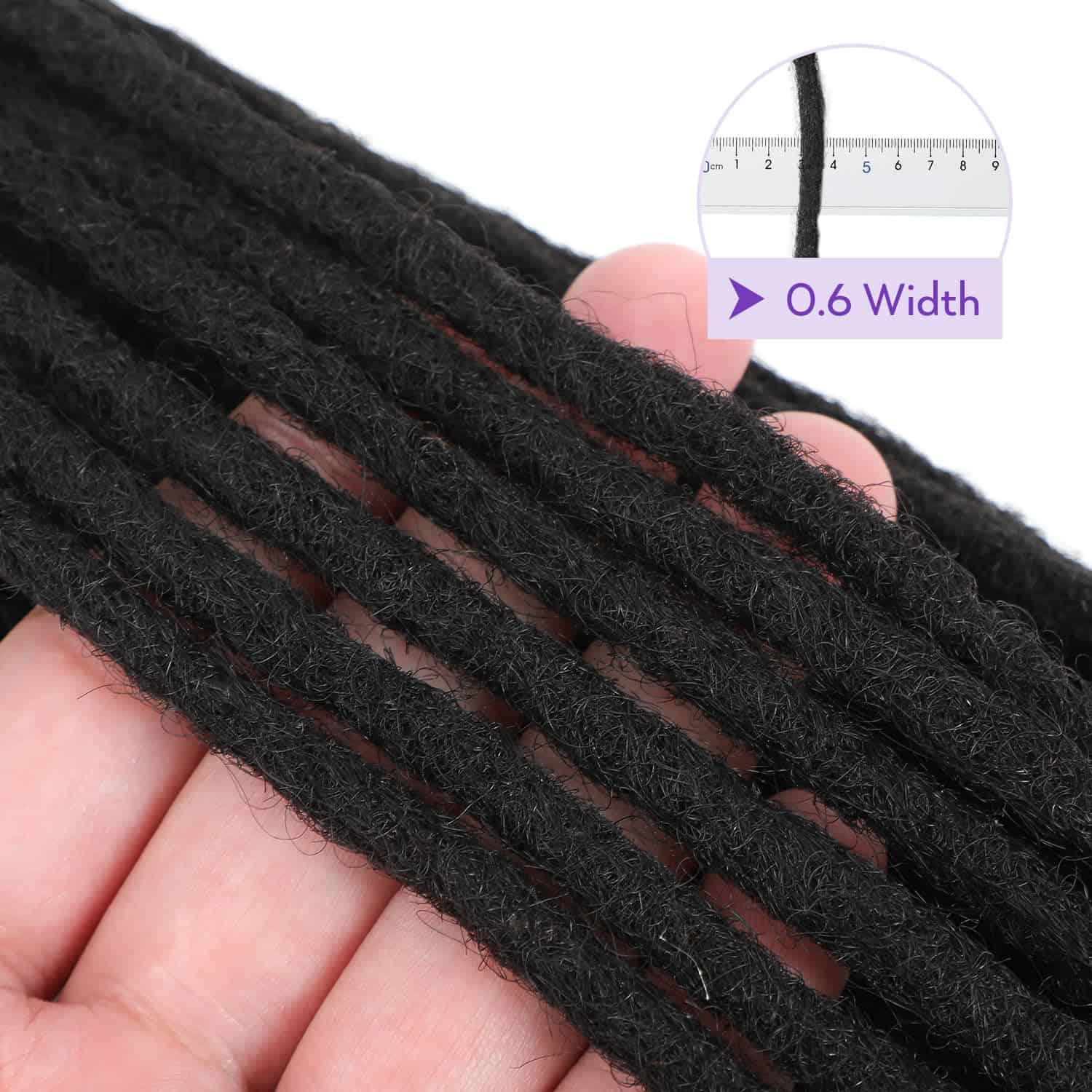 Extensiones de Rastas de Cabello Humano de 8 Pulgadas 0.6CM - Imagen 3