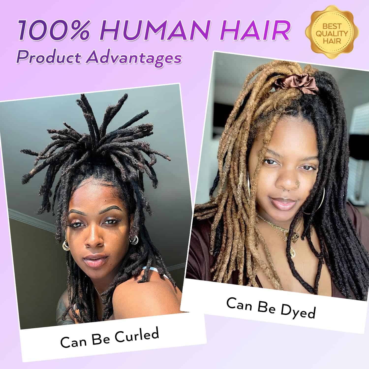 Extensiones de Rastas de Cabello Humano de 8 Pulgadas 0.6CM - Imagen 6