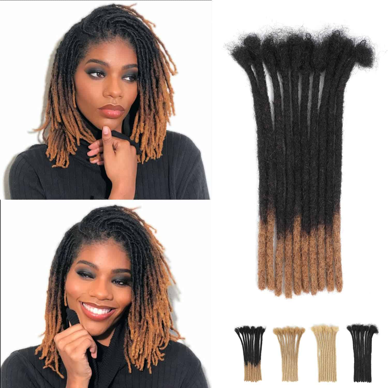 Extensiones de Rastas de 8 Pulgadas Extensiones de Locs de