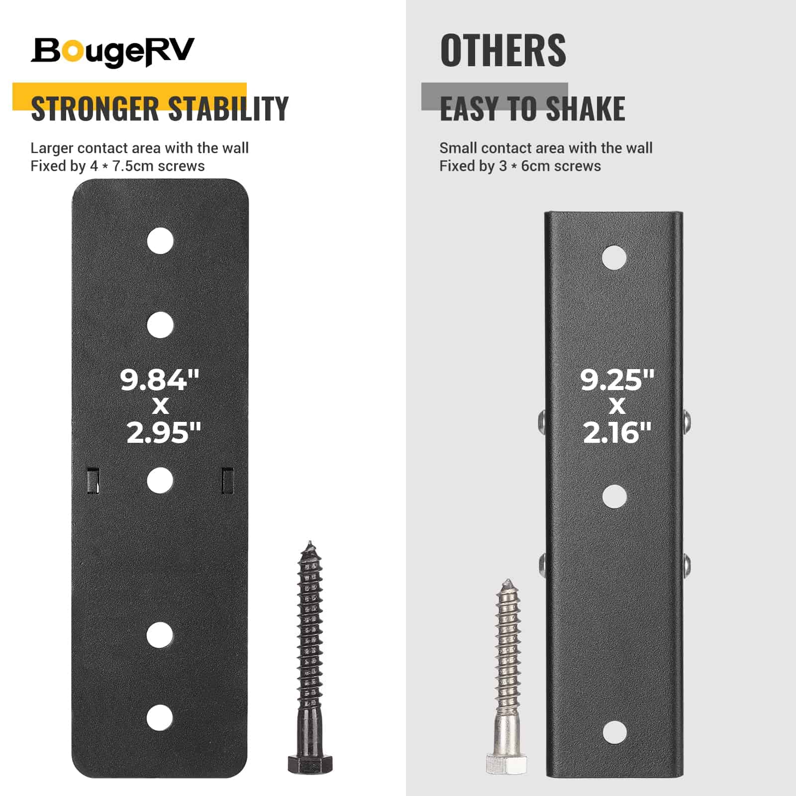 BougeRV Hitch Wall Mount, Soporte para Montaje en Pared de - Imagen 5