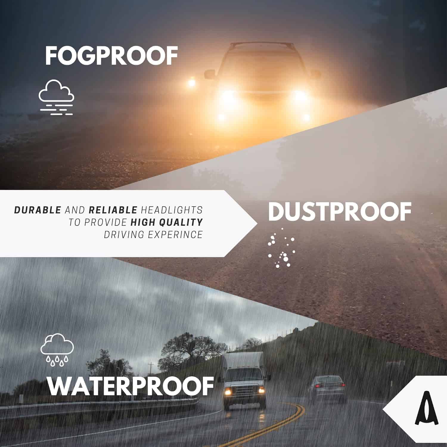 Faros delanteros ALLIGATOR AUTO LIGHTS -Negro - Imagen 7