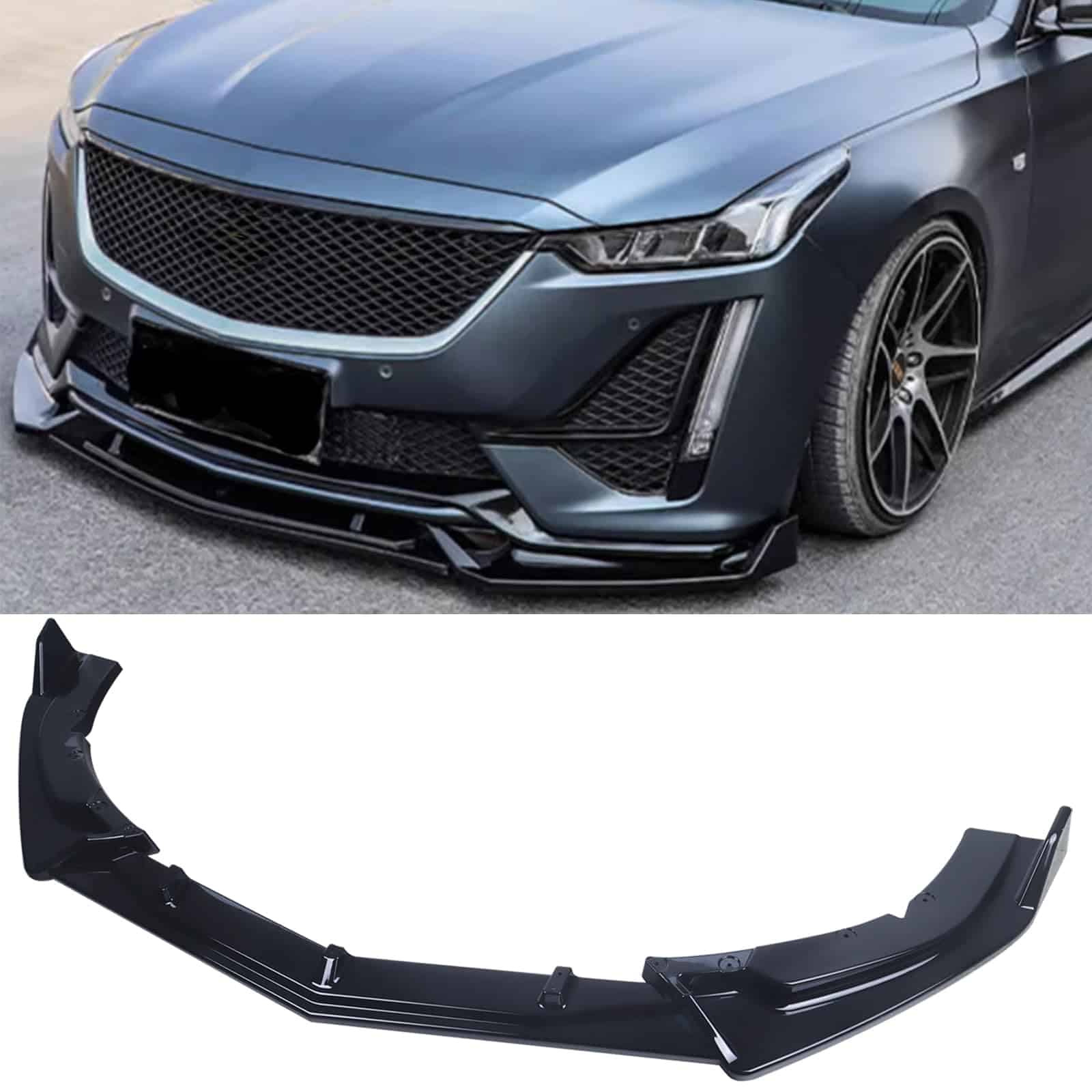 Labio Spoiler del Parachoques Delantero para Cadillac CT4