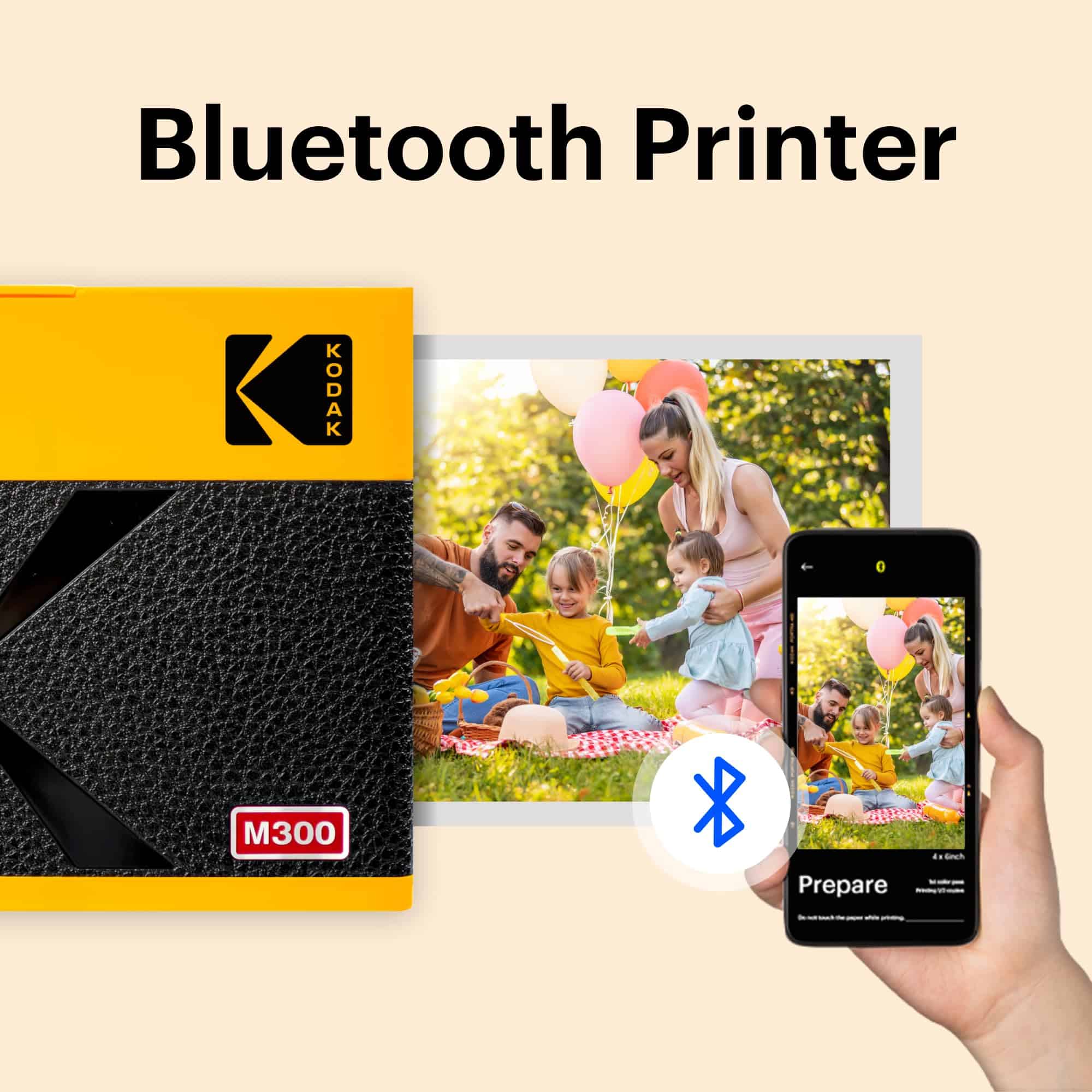 Impresora de fotos portátil KODAK Mini -Amarillo - Imagen 4